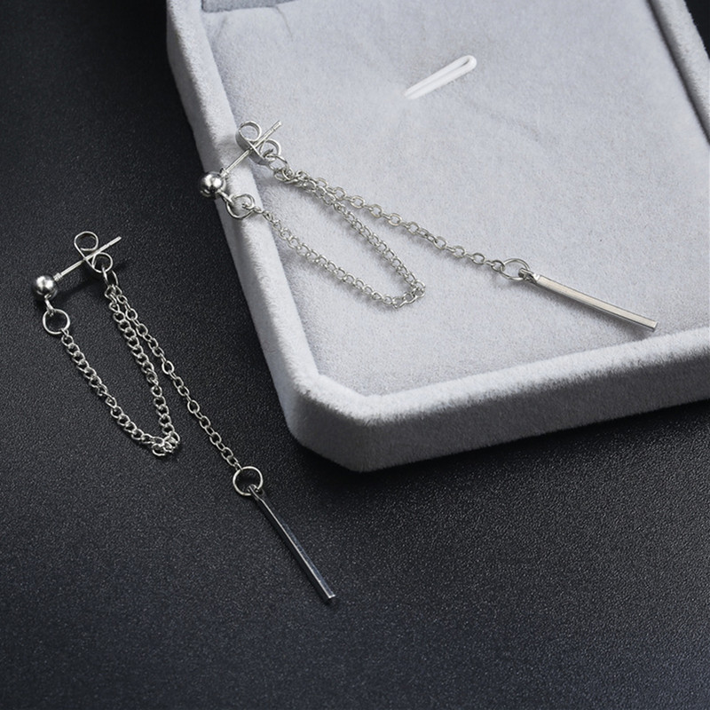 Cei mai noi cercei punk minimalisti cu lanț de metal, cercei cu ciucuri, retro, rotunzi, geometrici, pentru femei, farmec, bijuterii pentru urechi, cele mai bune cadouri