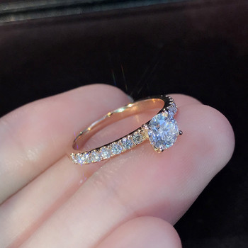 2022 Модерен дизайн на нокти Годежни пръстени с кристален циркон за жени Женски сватбени бижута Аксесоари Подарък Модни дамски пръстени