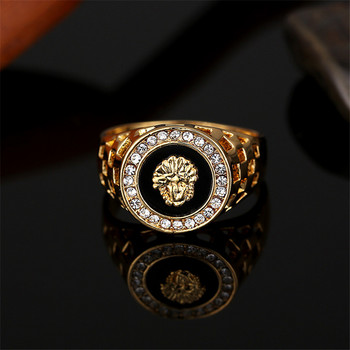 NurmWung Κορεατικό Creative Medusa δαχτυλίδι για άντρες με ένθετα δαχτυλίδια μόδας ζιργκόν Δώρα κοσμημάτων σε γυναικείο στιλ πανκ