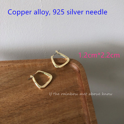 2021-es új koreai fém kerek karika fülbevaló női divat aranyos arany ezüst színű punk bájos fülbevaló minimalista ékszer Brincos