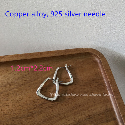 2021-es új koreai fém kerek karika fülbevaló női divat aranyos arany ezüst színű punk bájos fülbevaló minimalista ékszer Brincos