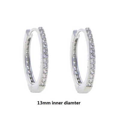 2023 m. Nauji minimalistiniai maži CZ žiediniai auskarai moterims Vyriški kubiniai cirkonio auskarai, paauksuoti mieli papuošalai, 5–13 mm