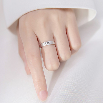 1 чифт пръстени за двойка котенца Сладък отворен пръстен с котка за жени, мъже, регулируеми пръстени за пръсти, романтични влюбени, юбилейни бижута