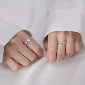 1 чифт пръстени за двойка котенца Сладък отворен пръстен с котка за жени, мъже, регулируеми пръстени за пръсти, романтични влюбени, юбилейни бижута