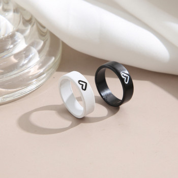 Обикновен пръстен за двойка Мъжки и дамски пръстени Комбинация Ins Wind Net Червен любовен пръстен за двойка Любовник Пръстени за подарък за мъже