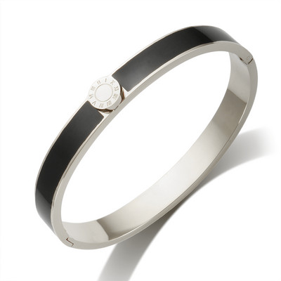 JINHUI Emajlirani set prstenova od nehrđajućeg čelika za žene Okrugla narukvica s rimskim brojevima Pozlaćeni Trend Novi narukvice Set nakita