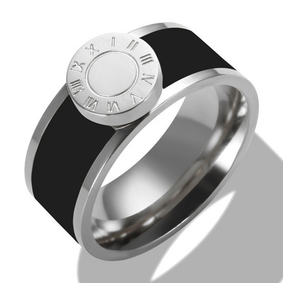 JINHUI Emajlirani set prstenova od nehrđajućeg čelika za žene Okrugla narukvica s rimskim brojevima Pozlaćeni Trend Novi narukvice Set nakita