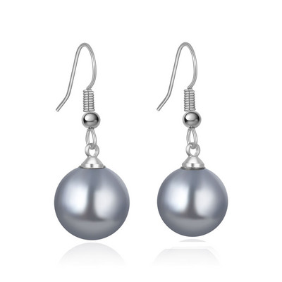 Poulisa kerek Gary arany színű fehér gyöngysoros gyöngy fülbevaló nőknek Esküvői Bohemia medálok és nyaklánc csepp karikák ajándékok