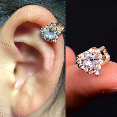 1 tk Kõrvaklambrid Leht Stars Klambriga kõrvarõngad Võlts augustatavad kõrvamanseti klambriga kõrvarõngad ilma aukudeta kõrvaklambriteta Kõrvarõngas Star kõhr