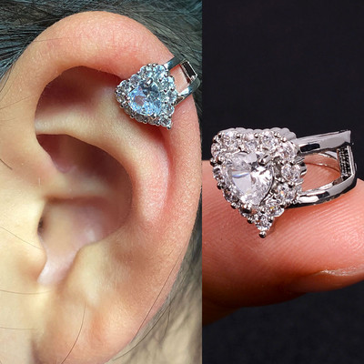 1 tk Kõrvaklambrid Leht Stars Klambriga kõrvarõngad Võlts augustatavad kõrvamanseti klambriga kõrvarõngad ilma aukudeta kõrvaklambriteta Kõrvarõngas Star kõhr