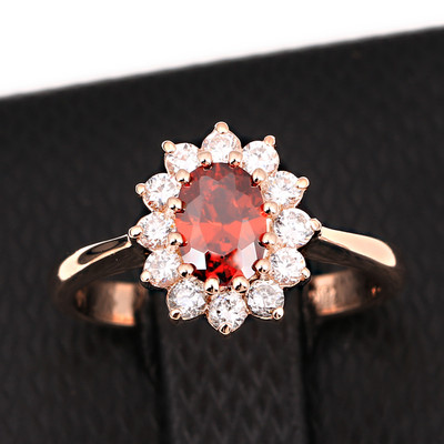 ZHOUYANG Printesa Kate Blue Gem Creat Blue Crystal Inel de nunta cu cristale de culoare argintie Bijuterii de marca pentru femei ZYR076
