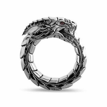 Моден персонален драконов пръстен Мъжки и дамски пръстен Ретро доминиращ пръстен Творчески нови подаръци за срещи за мъже и жени Пръстен
