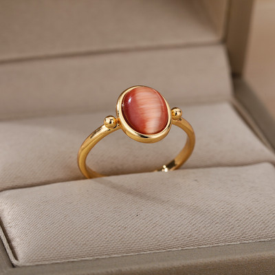 Ζιργκόν αρραβωνιαστικές βέρες για γυναίκες λάτρης Χρυσό χρώμα Δαχτυλίδι από ανοξείδωτο ατσάλι Γυναικείο δώρο γενεθλίων για φίλη 2023