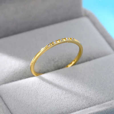 Ζιργκόν αρραβωνιαστικές βέρες για γυναίκες λάτρης Χρυσό χρώμα Δαχτυλίδι από ανοξείδωτο ατσάλι Γυναικείο δώρο γενεθλίων για φίλη 2023