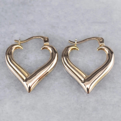 Ženske naušnice sjajne zlatne boje Modne glatke naušnice s prstenom za žene Zaručnički vjenčani nakit Poklon