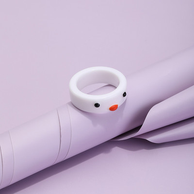 Aranyos egyszerű béka csaj gyűrű nőknek lányoknak gyanta geometriai divat rajzfilm állatgyűrűk esztétikus legjobb barát ékszer parti ajándék