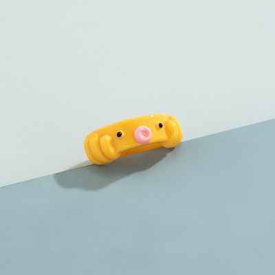 Aranyos egyszerű béka csaj gyűrű nőknek lányoknak gyanta geometriai divat rajzfilm állatgyűrűk esztétikus legjobb barát ékszer parti ajándék