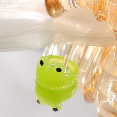 Aranyos egyszerű béka csaj gyűrű nőknek lányoknak gyanta geometriai divat rajzfilm állatgyűrűk esztétikus legjobb barát ékszer parti ajándék