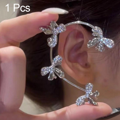 1 vnt. karštas išpardavimas saldus įdėklas cirkonio Mėnulio žvaigždės ausų kauliukų segtukas Moteriški auskarai Ausų rankogaliai moteriškiems papuošalams Be auskarų auskarų segtuko