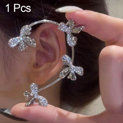 1 vnt. karštas išpardavimas saldus įdėklas cirkonio Mėnulio žvaigždės ausų kauliukų segtukas Moteriški auskarai Ausų rankogaliai moteriškiems papuošalams Be auskarų auskarų segtuko