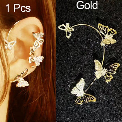 1 vnt. karštas išpardavimas saldus įdėklas cirkonio Mėnulio žvaigždės ausų kauliukų segtukas Moteriški auskarai Ausų rankogaliai moteriškiems papuošalams Be auskarų auskarų segtuko