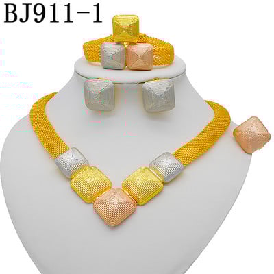 Nigéria Dubai arany színű finom virágok ékszerkészletek afrikai esküvői ajándékok buli nőknek karkötő nyaklánc fülbevaló gyűrű készlet