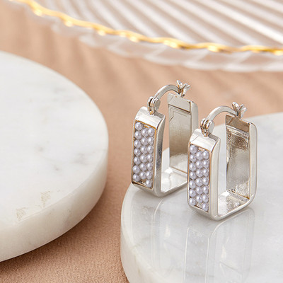 SIPENGJEL Madingi aukso spalvos kvadratiniai apskritimo žiediniai auskarai moterims Huggies auskarai su sagtimi auskarai auskarai papuošalai Priedai 2023 m.