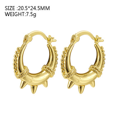 SIPENGJEL Madingi aukso spalvos kvadratiniai apskritimo žiediniai auskarai moterims Huggies auskarai su sagtimi auskarai auskarai papuošalai Priedai 2023 m.