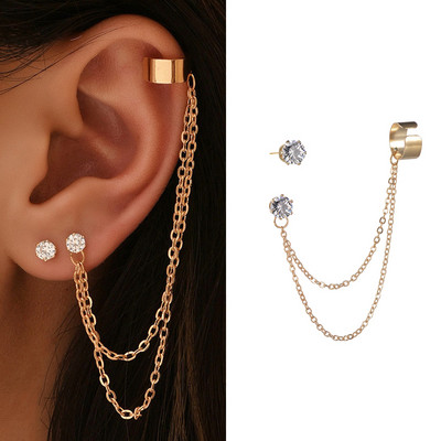 1 buc. Manșetă pentru urechi de șarpe de culoare argintie, cercei cu clemă pentru urechi, fără piercing, pentru femei, bărbați, cercei fals pentru cartilaj, manșetă, bijuterii de tendință, comerț cu ridicata