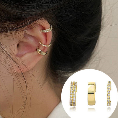 1 buc. Manșetă pentru urechi de șarpe de culoare argintie, cercei cu clemă pentru urechi, fără piercing, pentru femei, bărbați, cercei fals pentru cartilaj, manșetă, bijuterii de tendință, comerț cu ridicata