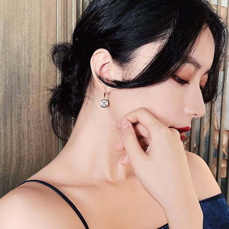 Trendovske okrugle jednostavne viseće naušnice od kristala za žene, modne slatke naušnice s privjeskom u obliku kapi vode, rođendanski nakit za djevojke