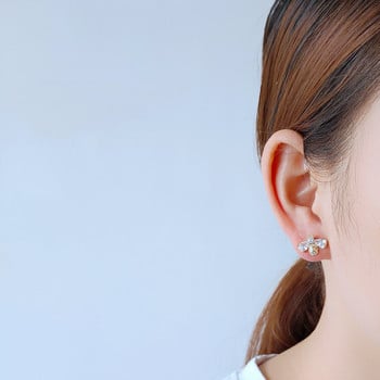 Temperament Cubic Zirconia Insect Bee Stud Earrings for Women Delicate Animal Crystal Earrings Κοσμήματα Brincos Χονδρική