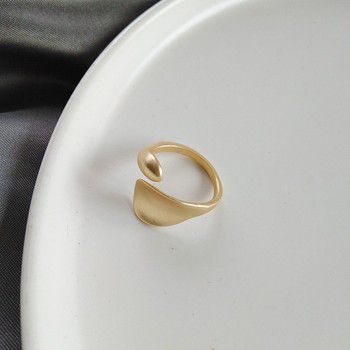 Прости отворени пръстени за жени Златен цвят 2021 Модни корейски улични момичета Сватбени пръстени Регулируеми кокалчета на пръстите Бижута Бижута