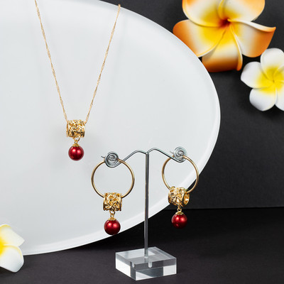 Dubai, bijuterii de culoare aurie, hawaiană, indiană, africană, colier de perle, set de cercei, set de colier pentru femei, accesorii 2022