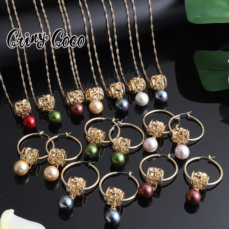 Dubai, bijuterii de culoare aurie, hawaiană, indiană, africană, colier de perle, set de cercei, set de colier pentru femei, accesorii 2022