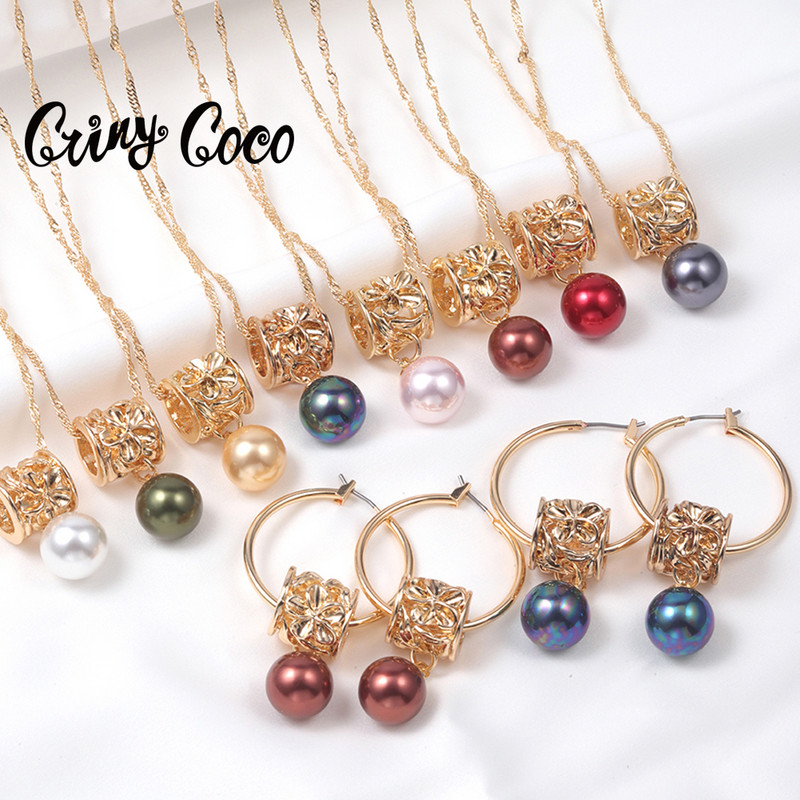 Dubai, bijuterii de culoare aurie, hawaiană, indiană, africană, colier de perle, set de cercei, set de colier pentru femei, accesorii 2022