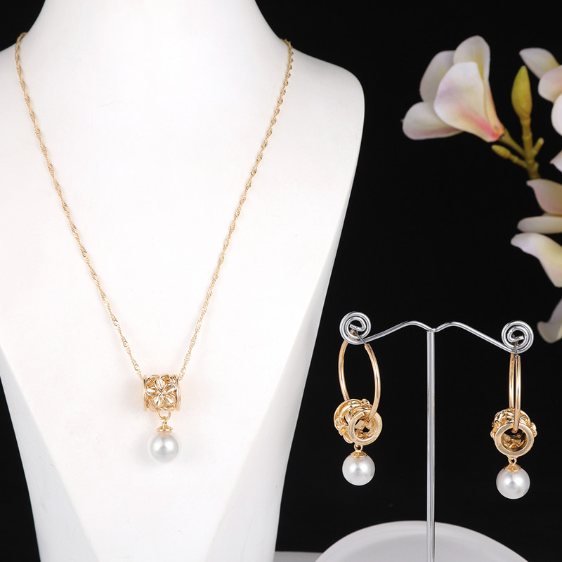 Dubai, bijuterii de culoare aurie, hawaiană, indiană, africană, colier de perle, set de cercei, set de colier pentru femei, accesorii 2022