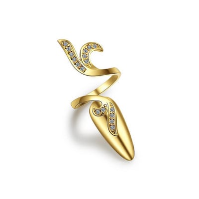 Prsten za nokte Kristalno geometrijsko podesivo prstenje za žene Korejski modni ženski prsten zaručnički vjenčani nakit Dodaci