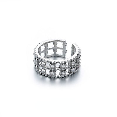 1 kom. Kristalne korejske valovite naušnice s štipaljkama za uho za žene bez piercinga Nakit bez piercinga Vruće