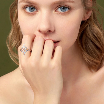 Skyrim Witch Knot Ring за жени от неръждаема стомана, регулируеми отворени пръстени за пръсти 2023 г. Нови магьоснически амулети, бижута, подарък за рожден ден