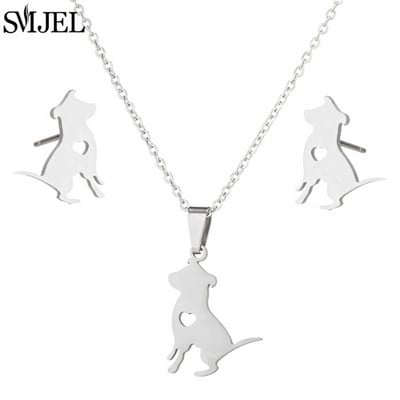 Auksiniai nerūdijančio plieno papuošalų rinkiniai moterims 2022 m. mados papuošalai Koala Daisy Hummingbird karoliai Kryžiaus paprasti auskarai Brinco