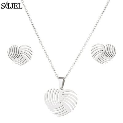 Auksiniai nerūdijančio plieno papuošalų rinkiniai moterims 2022 m. mados papuošalai Koala Daisy Hummingbird karoliai Kryžiaus paprasti auskarai Brinco