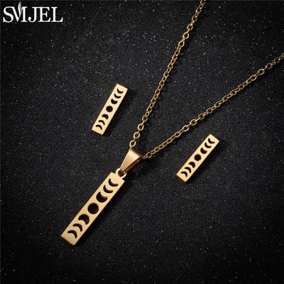 Auksiniai nerūdijančio plieno papuošalų rinkiniai moterims 2022 m. mados papuošalai Koala Daisy Hummingbird karoliai Kryžiaus paprasti auskarai Brinco