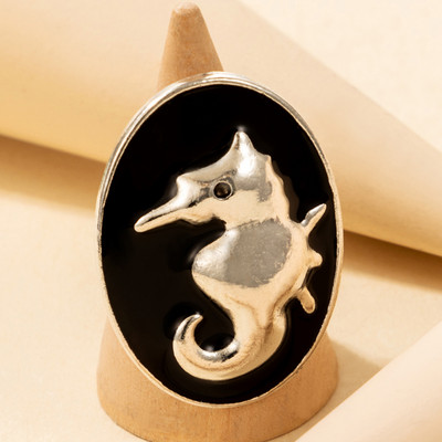 Tocona punk antikni crni kristalni set prstenova za otvaranje zglobova za žene, muškarce, podesivi gotički, državni nakit, prstenovi