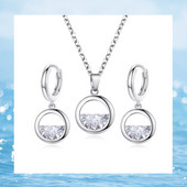 Woozu New Trendy Coreean Crystal Rotund Minimalist Pandantiv Colieri Pentru Femei Accesorii pentru petreceri de nunta Kolye Collares