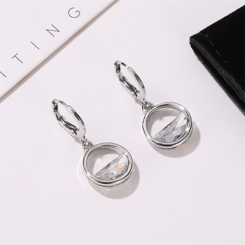 Woozu New Trendy Coreean Crystal Rotund Minimalist Pandantiv Colieri Pentru Femei Accesorii pentru petreceri de nunta Kolye Collares