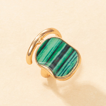 Tocona Luxury Stripe Big Single Joint Ring για Γυναικεία Νέο Χρυσό Χρώμα Κράμα Μεταλλικό Ανοιχτό Κοσμήματα Αξεσουάρ για πάρτι кольца 17655