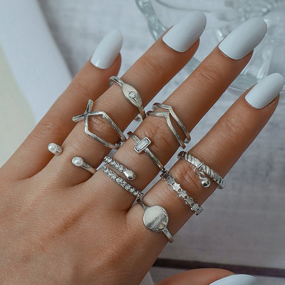 Μόδα Σετ Κοσμήματα Δαχτυλίδια Χρυσό Χρώμα Κοίλο Στρογγυλό Ανοιγόμενο Γυναικείο Δαχτυλίδι Δαχτυλίδι για Γυναικεία Δώρα Γάμου