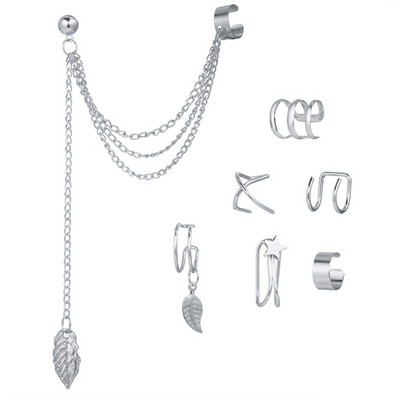 Set de cercei cu inimă de dragoste cu lanț de ciucuri din metal vintage Cercei neregulați cu cireșe geometrice pentru femei, cadouri, bijuterii