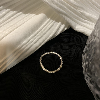 SUMENG New Arrival 2023 Fashion Sparkling Ring απλό στυλ Ευέλικτο διακοσμητικό συμπαγές δαχτυλίδι δείκτη για γυναίκες Κοσμήματα